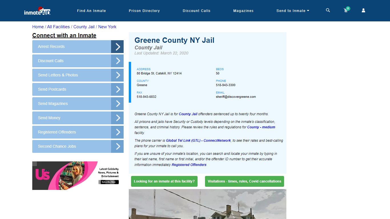 Greene County NY Jail - Inmate Locator - Catskill, NY