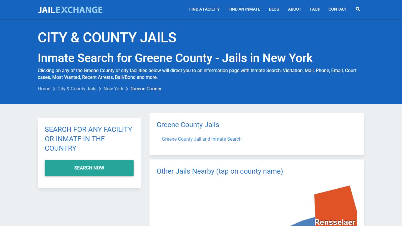 Inmate Search for Greene County | Jails in New York - Jail Exchange